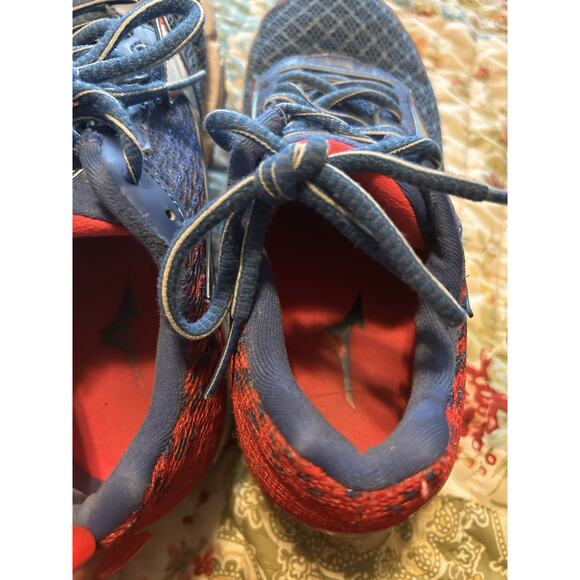 Mizuno Volleyball Wave Rider 19 Blue Pink Trail Running Shoes Women's 6.5 - Picture 6 of 8